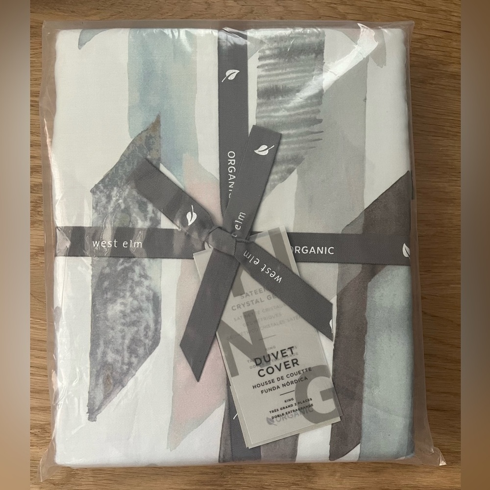 West Elm Organic Cotton King Duvet Cover
